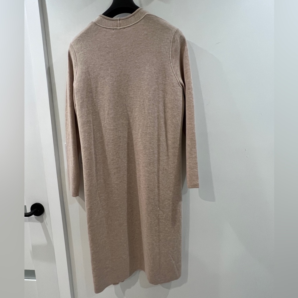 NEW J. Jill Reversible Color-Block Long Cardi in Almond Heather/Barley. LP. - Picture 6 of 8